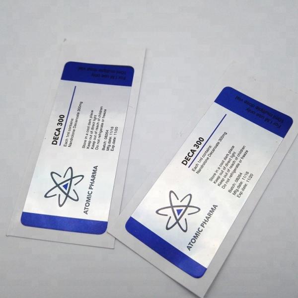 PET holographique 10 ml Flacon de 20 ml Étiquettes pour flacons