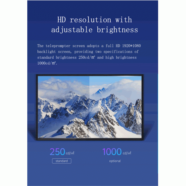 17 polegadas Super Sala de Conferências Teleprompter Discurso de Reunião Prompter de Molde Privado embutido