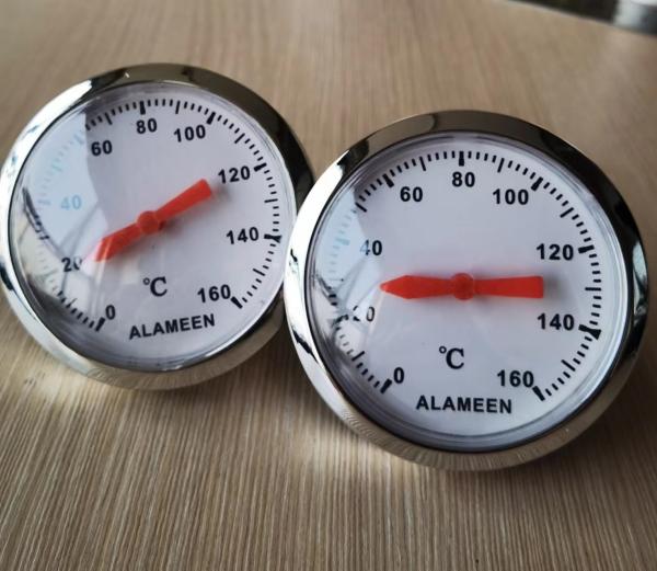 White Hot Water Thermometer Round Hot Water Tank Thermometer