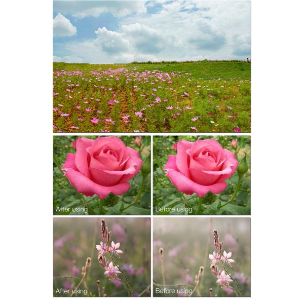 Camera Lens UV Filter 77mm 67mm 82mm Bebronze Ring with Optical Glass in Gold Line