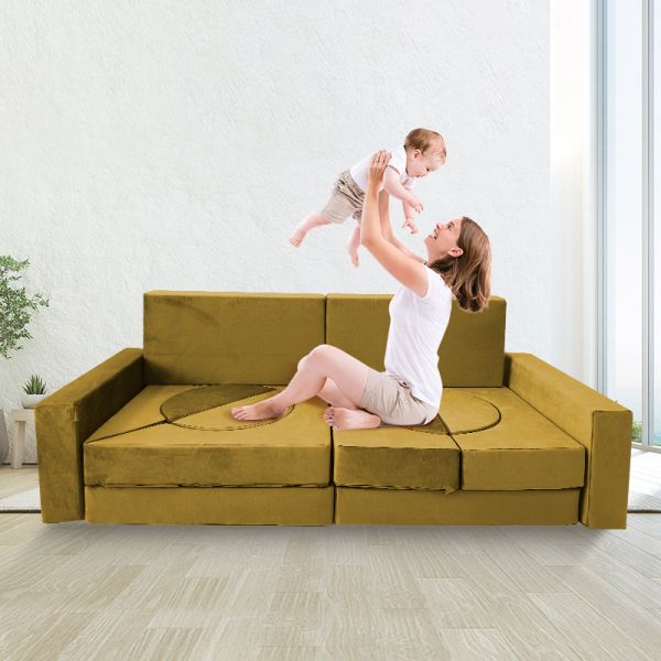 Модульные дети пены 14PCS играют кресло Playscape софы с водоустойчивым вкладышем