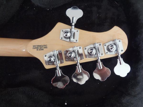 5 string basss guitar Ernie ball Musicman Sting Ray5 bass Sunburst color Active pickups