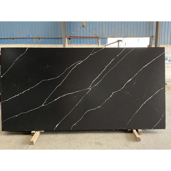 Countertop белой плиты черноты камня кварца Calacatta вены мраморной встречный верхний для Countertop кухни