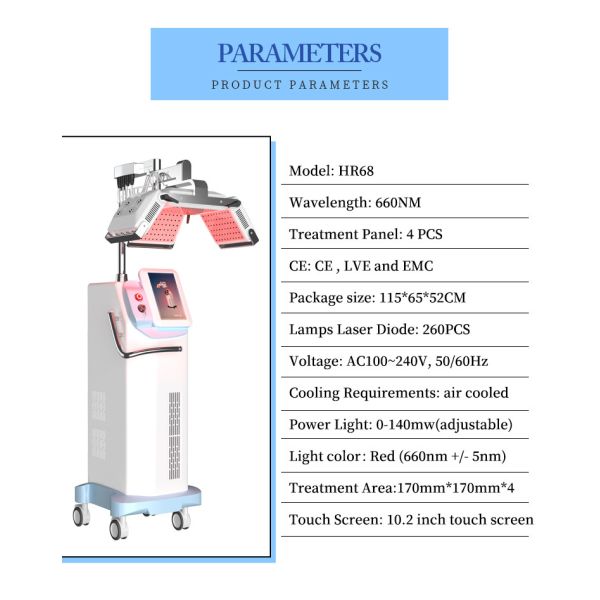 660nm Diode Laser Hair Growth Device For Hair Regeneration / Scalp Nourishment