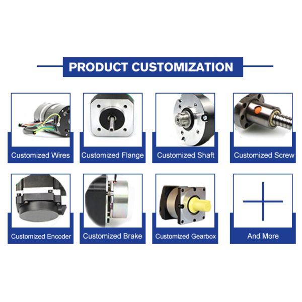 85HS 3.4V 4.2A 1Ω HYBRID Step Motor с кодером для промышленных применений 1.8° Угол шага
