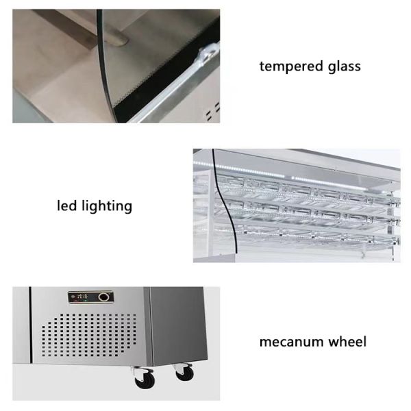 Hotpot Commercial Showcase Refrigerator Multi Deck Display Chiller