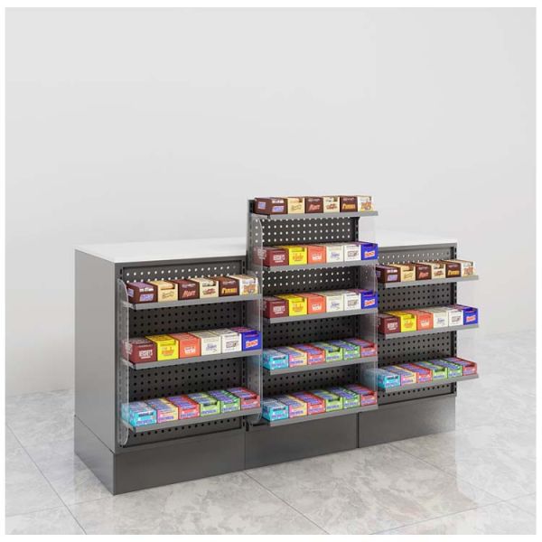 Retail Checkout Counter with Displaying Wiper Display Rack and Cold-rolled Sheet