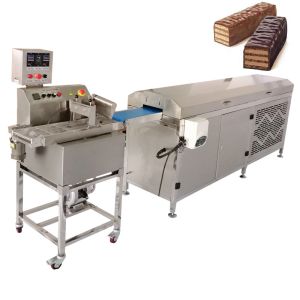 Small Chocolate Enrobing Machine Chocolate Enrober Machine 3.2m Tunnel