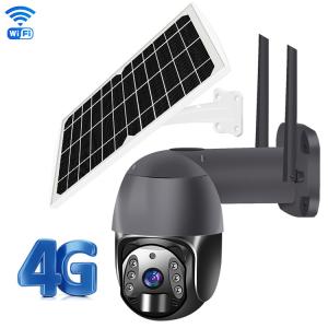 4MP 4G Solar Powered PTZ Camera , IP66 Waterproof Outdoor Camera