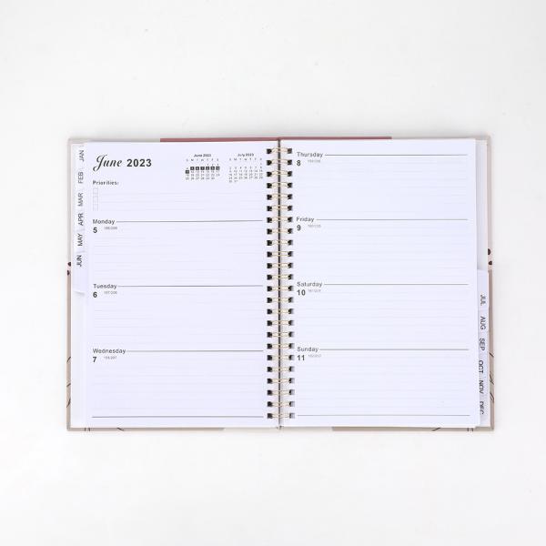 Custom Printed A5 Study Planner Organizer Daily Monthly Planner With Hardcover Cover