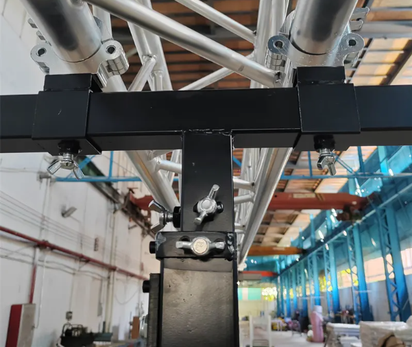 Sound Lighting Truss Lifting Tower 6m Height Aluminum Stage Mobile Telescopic Truss Lift Stand