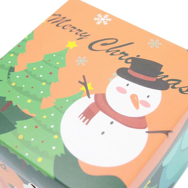 Настройка красного рождественского украшения Шоколадные конфеты Подарочные упаковочные коробки для рождественского подарка