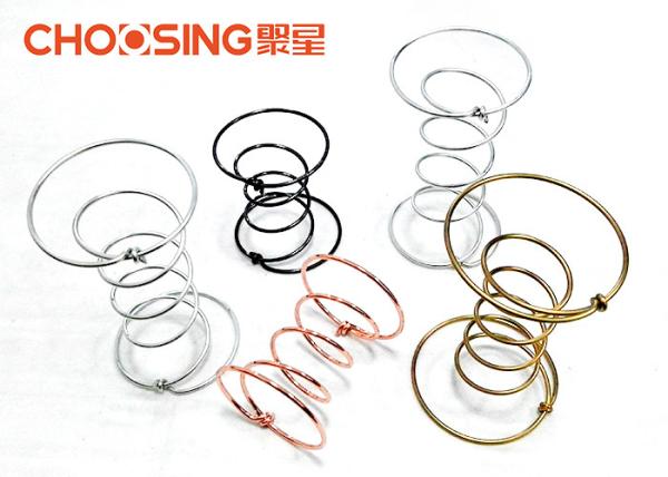 2.8mm - 4.0mm Double Cone Springs , 4 Upholstery Supplies Coil Springs Black Color