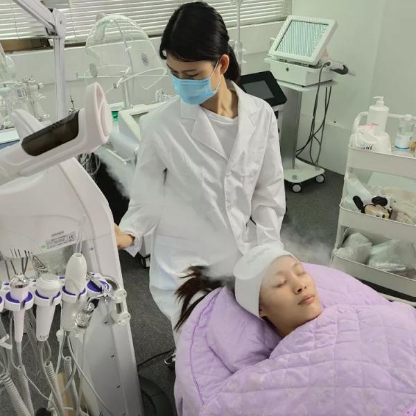 9 In 1 Skin Dermabrasion Machine Hot Facial Steamer Scrubber Micro Current