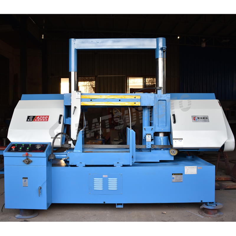 Vertical Lifting Metal Angle Sawing Machine G4250X Double Column Structure