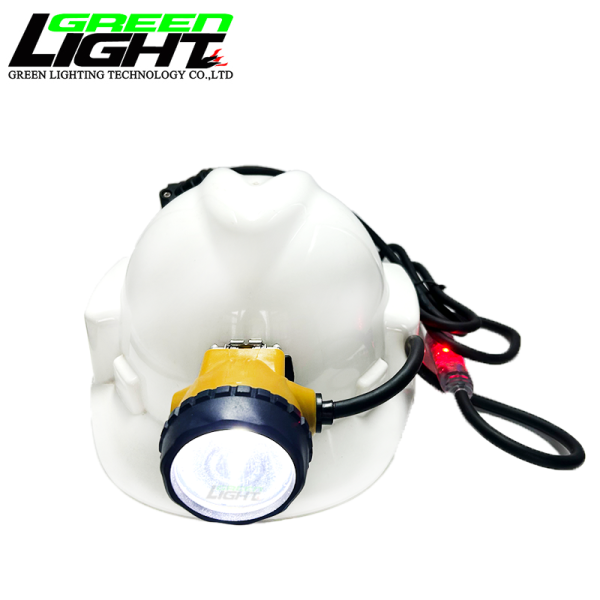 LED Mining Lamps Corded Miners Cap Lamp with Rechargeable Battery Providing 25000 Lux Brightness for Underground Work Lighting