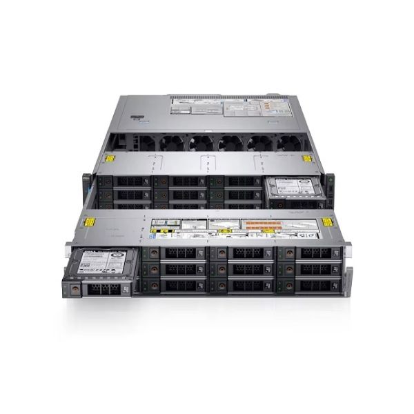 PowerEdge R740 2U Rack Server with 24 DDR4 DIMM Slots 16 x 2.5 SAS/SATA and 750W Titanium Power Supply
