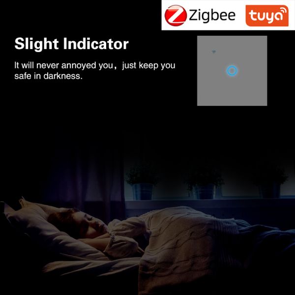 UBARO 86 Тип Smart Tuya Zigbee Switch Приложение Дистанционное Управление Поддержка Google Assistant Amazon Alexa Yandex Alice