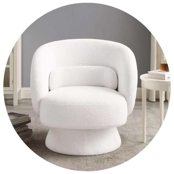 Multiscene Comfortable Single Seater Sofa , Wear Resistant Single Seater Settee