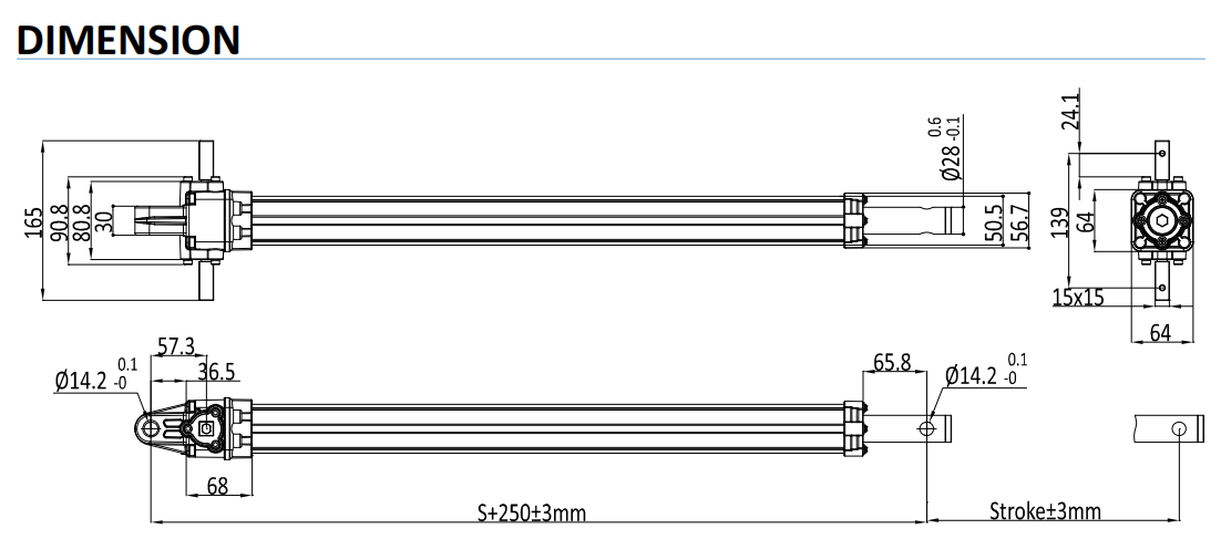 U18C Adjustment Actuator for Solar Tracker Systems