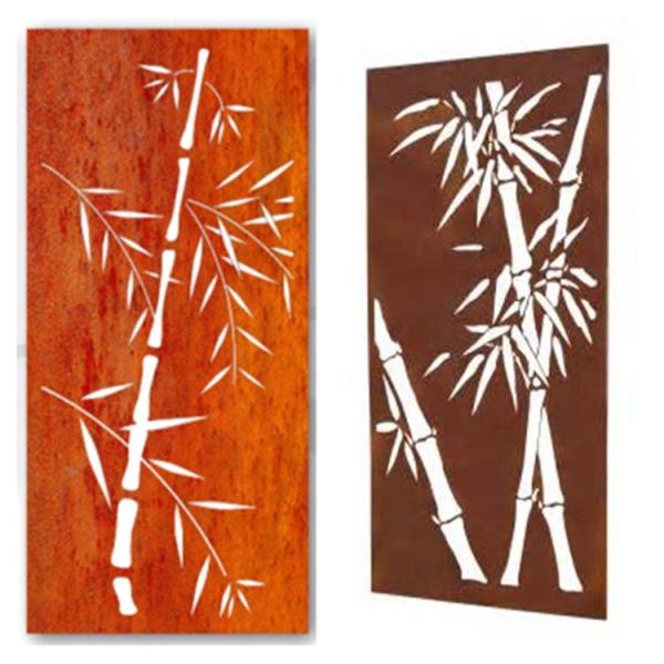 Painéis de tela de privacidade ao ar livre de arte de parede para jardim decorativos