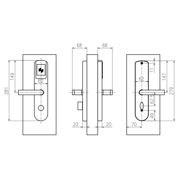 High Quality  DIY Accepted Security Lock Fire Protection With Hotel Management System Hotel Lock System With Power Sellers