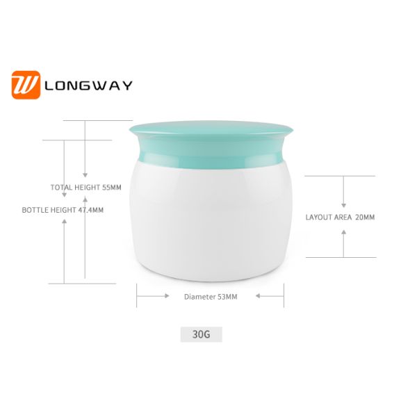 Plastic PP Ointment Jar Cream Jar 15g 20g 30g Double Wall for Personal Care