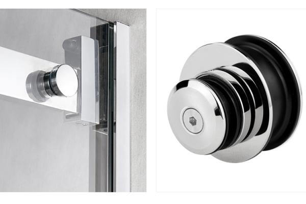 Sliding Shower Door Glass Roller Wheel Hardware Fitting with Zinc Alloy Construction