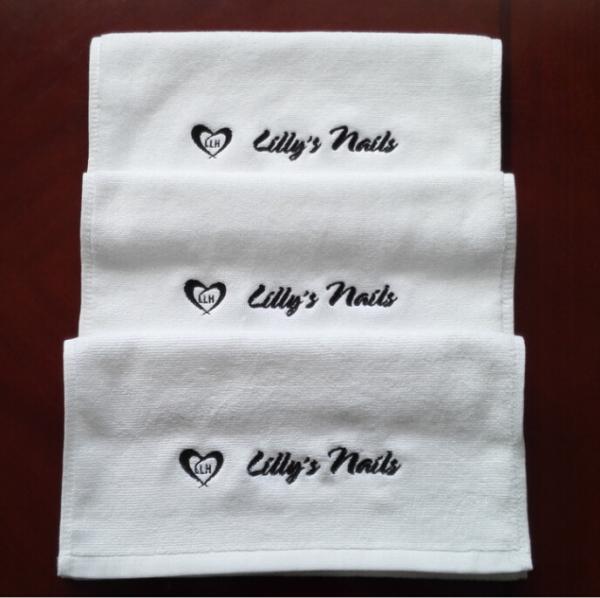 100% cotton towel with embroidery gym towel , promotion towel