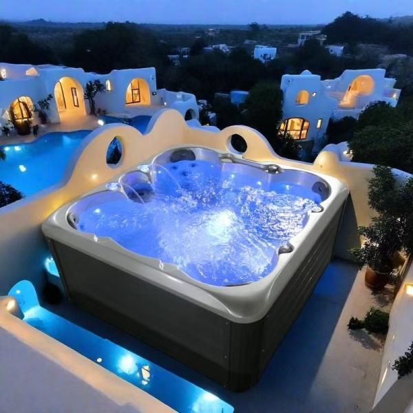 1.9m Acrylic Hot Tub with 30 Jets and Balboa Control for 6 Adults