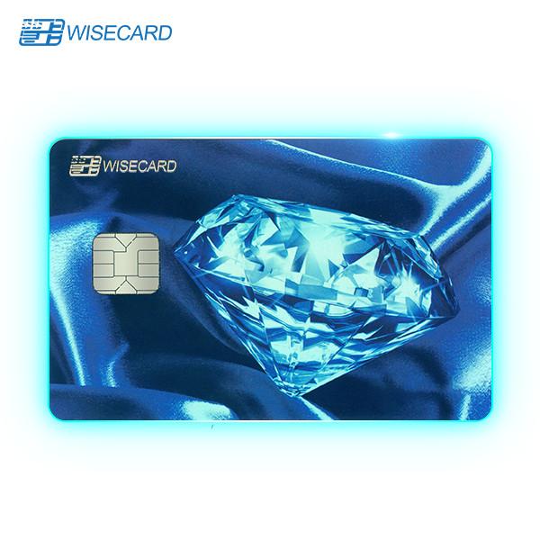 Cartes de visite LED avec lueur de bord à 360° pour la promotion de la marque