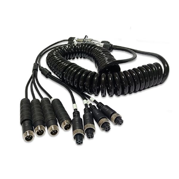 Ядро тележки 5 ПУ/7пин спиральный провод трейлера в 4 метра к кабелю катушки Сьюзы авиации 4 Пин