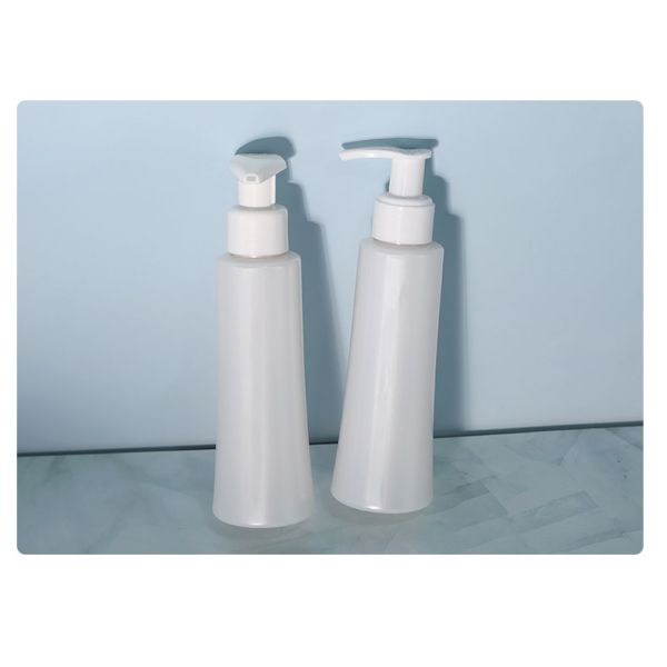 120ml Popular Shinny White Foam Pump Bottle Plastic PET Face Cleanser Refillable Bottle Set Liquid Lotion Cream Pump Bottle