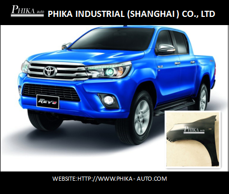 Japanese Car Metal Body Parts Front Fender Wing For Toyota Hilux Revo 2016 2WD
