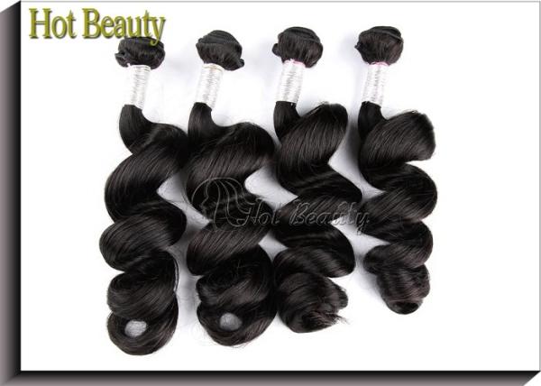 Soft Brazilian And Peruvian Virgin Hair / Peruvian Weave 10 Inch