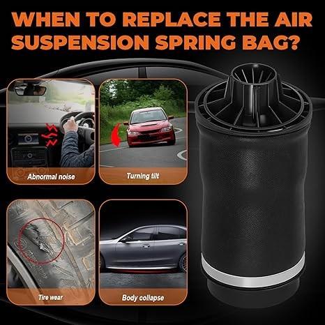 Suspensão de ar traseira durável Bolsas de mola Airmatic Kit esquerdo direito para Mercedes Benz R320