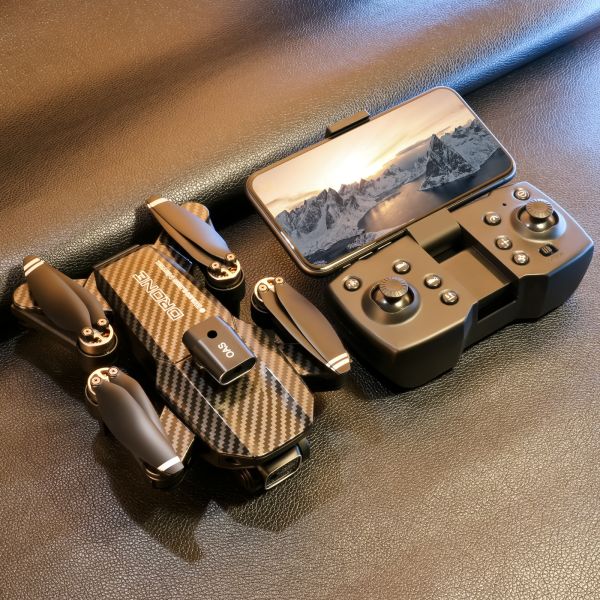 Drones dobráveis V162 HD Drone de transmissão em tempo real com câmera dupla