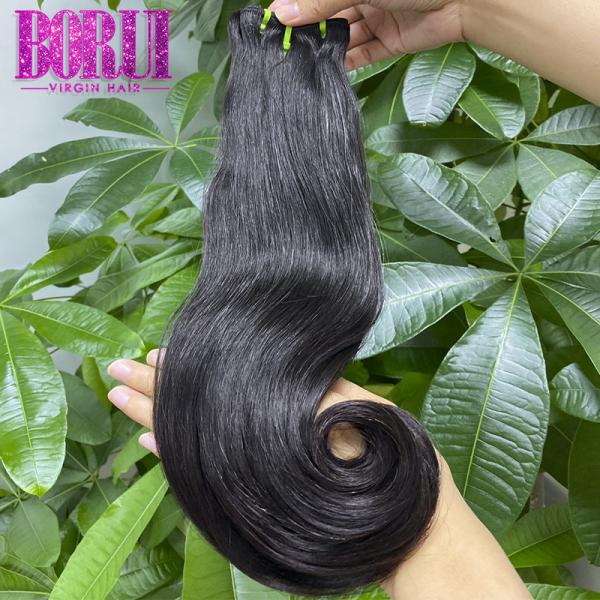 Soft  Funmi Bone Double Drawn Human Hair Hook Curly Dyed Bleach No Tangling