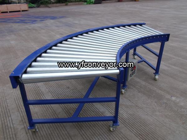 Steel Motorized Roller Conveyor,Powered Roller Conveyor,Curve Roller Conveyor