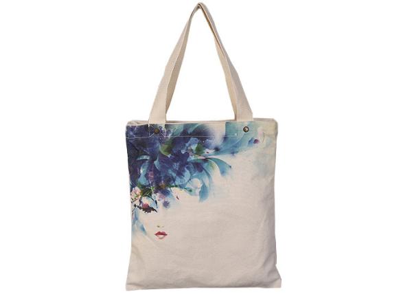 Sacos à moda Tote Bag With Zipper da lona de Eco da compra relativa à promoção