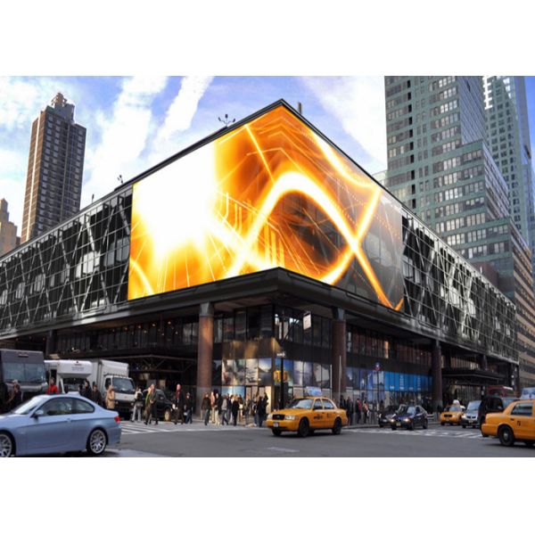Outdoor Advertising Display Large LED Screen P10 LED Billboard IP65 6500 Nits Brightness