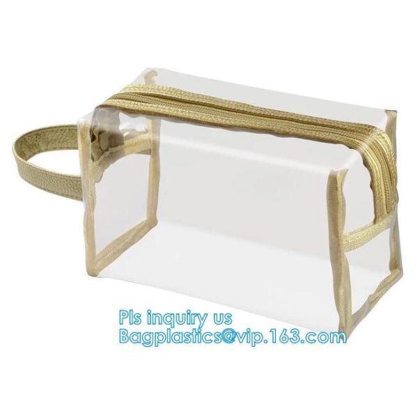 Cosmetic Bag with Zipper Candy Carry Bag, Waterproof Beach Tote Bag with Zipper Closure, mesh makeup bag for costmetic b