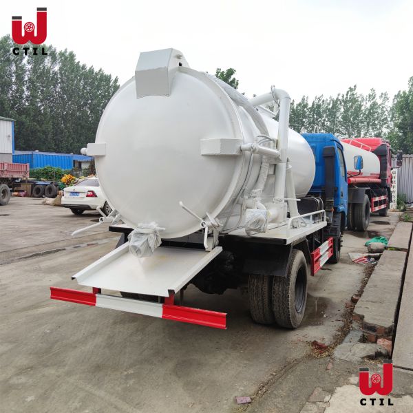 Тележка нечистот всасывания всасывающего насоса вакуума обязанности света Dongfeng 6CBM