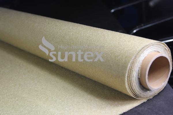Fácil ser Vermiculite fabricado costurado revestiu a tela da fibra de vidro para gaxetas Oven Door Seals