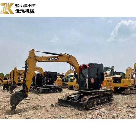 Excavadora Sany SY75 de segunda mão com 7 toneladas de peso operacional