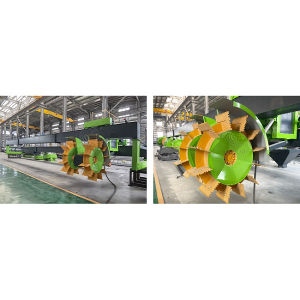 Производственное оборудование для компостирования из нержавеющей стали большой протяженности 30 м