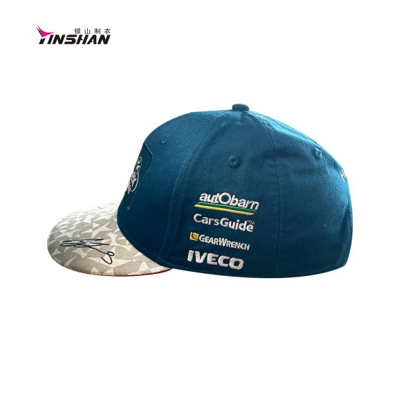Шляпы грузовиков взрослые хлопчатобумажные мужские вышитые спортивные шапки для гоночных соревнований