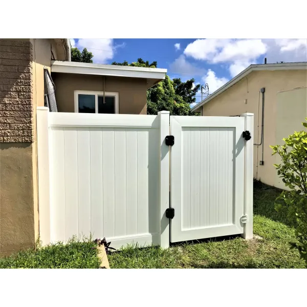 Easy DIY 6 X 8 White Privacy Vinyl Fence Panel Outdoor UV Resistant
