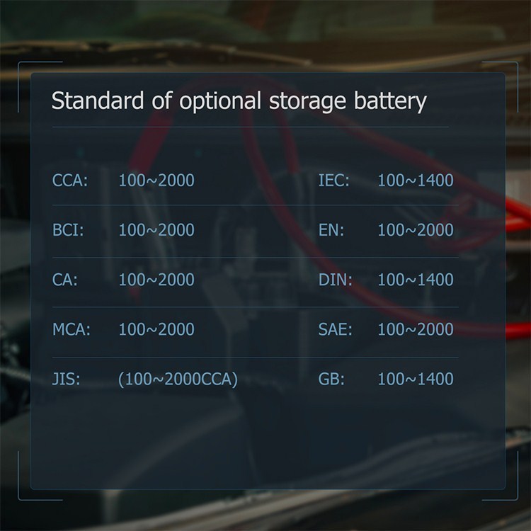 Ancel BST100 Автомобильный батарейный тестер 12В Cell100-2000CCA 30- 220Ah