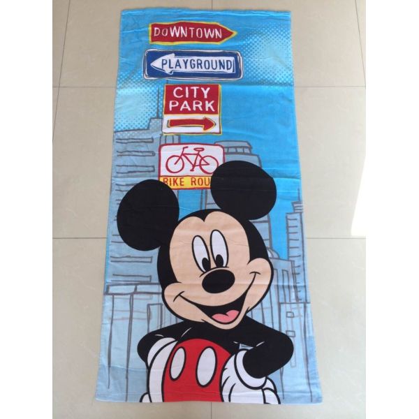 70*140cm 300g cotton Children Cartoon Mickey Bath Towel Beach Towel Swimming Towel
